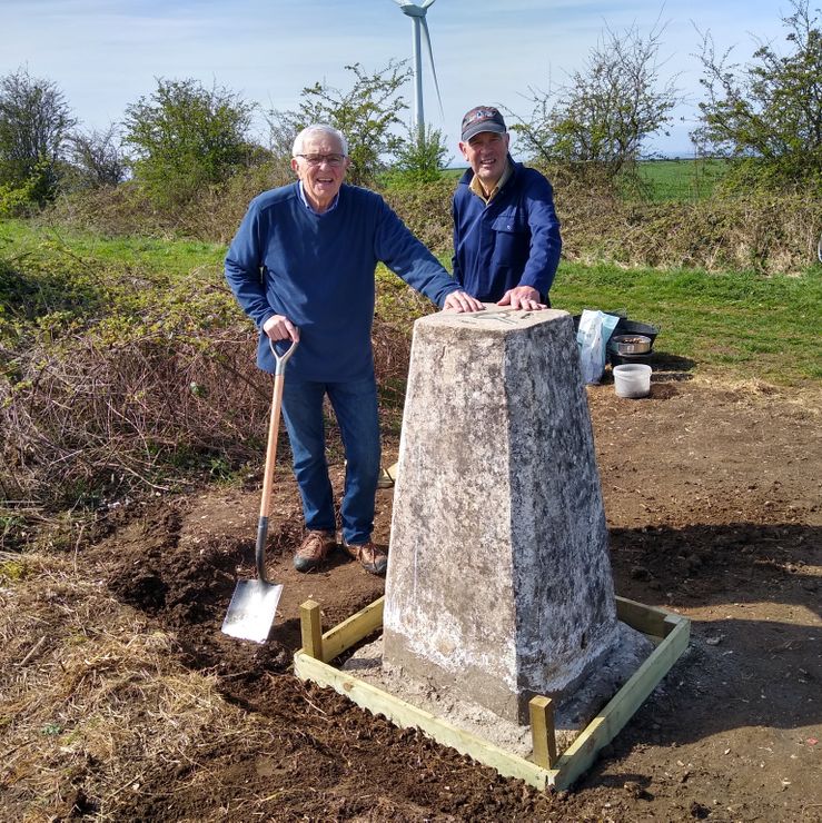 Chairman visits WW Adopted Trig Point April 2022 (1)