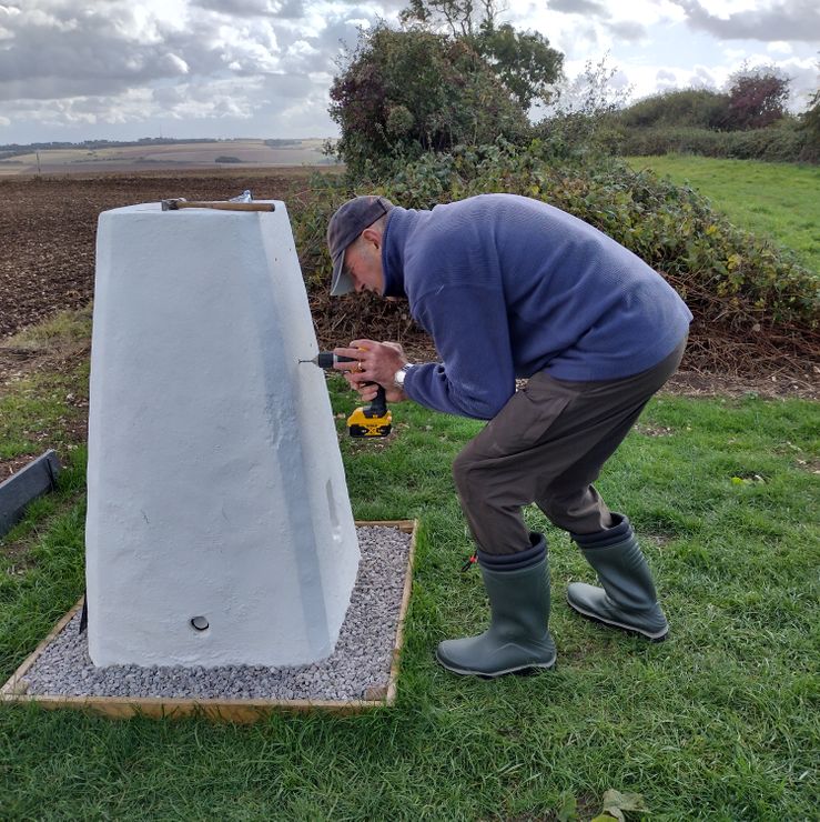 WW Adopted Trig Point Plaque in place & Daffodils planted Oct 2022 (4)