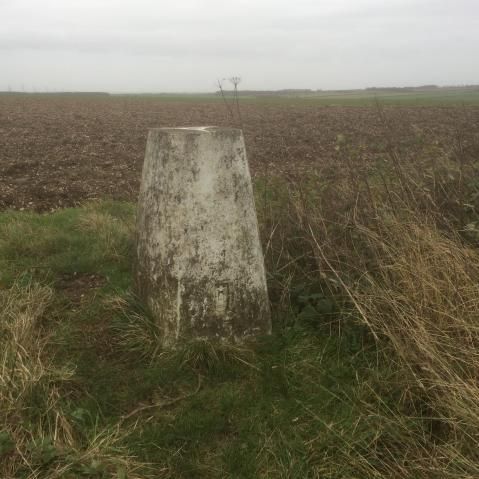 The Trig Point before restoration. Undated.
